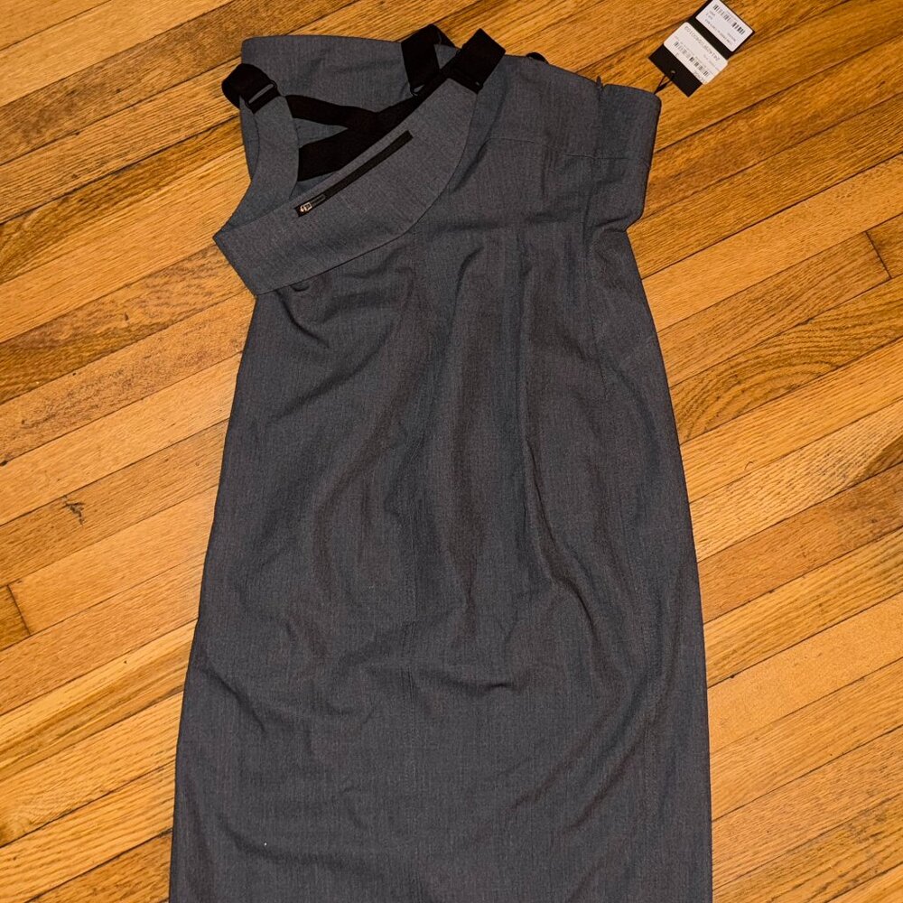 HYEIN SEO Gray Cinch Bag Tube Dress